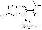 2-Chloro-7-cyclopentyl-N,N-dimethyl-7H-pyrrolo[2,3-d]pyrimidine-6-carboxamide