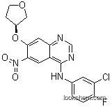 N-(3-Chloro-4-fluorophenyl)-7-fluoro-6-nitro-4-quinazolinamineN-(3-Chloro-4-fluorophenyl)-6-nitro-7-[[(3S)-tetrahydro-3-furanyl]oxy]-4-quinazolinamine