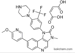 (Z)-but-2-enedioic acid,8-(6-methoxypyridin-3-yl)-3-methyl-1-[4-piperazin-1-yl-3-(trifluoromethyl)phenyl]imidazo[4,5-c]quinolin-2-one,1245537-68-1