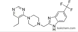 2-[[4-(5-ethylpyrimidin-4-yl)piperazin-1-yl]methyl]-6-(trifluoromethyl)-1H-benzimidazole,1255517-76-0