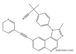 2-methyl-2-[4-[2-methyl-8-(2-pyridin-3-ylethynyl)imidazo[4,5-c]quinolin-1-yl]phenyl]propanenitrile,853910-02-8