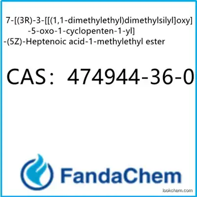 7-[(3R)-3-[[(1,1-diMethylethyl)diMethylsilyl]oxy]-5-oxo-1-cyclopenten-1-yl]-(5Z)-Heptenoic acid-1-Methylethyl ester,cas:474944-36-0 from Fandachem