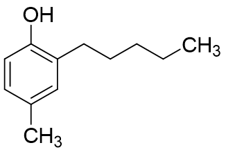 Phenol, 4-?methyl-?2-?pentyl-  (Amylmetacresol EP impurity A)