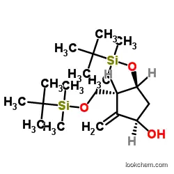 (1R,3R,4S)-4-[tert-butyl(dimethyl)silyl]oxy-3-[[tert-butyl(dimethyl)silyl]oxymethyl]-2-methylidenecyclopentan-1-ol                             701278-56-0