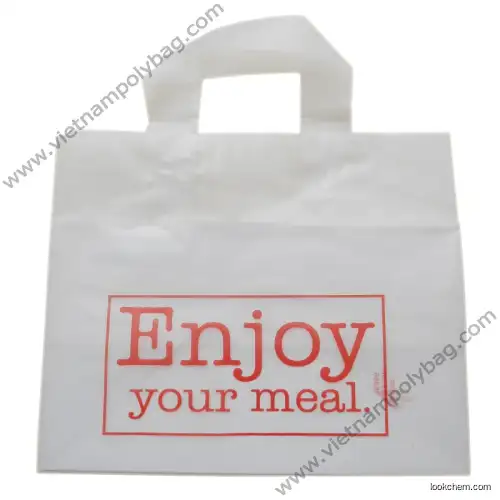Soft loop handle promotion plastic bag