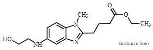 Ethyl 4-(5-((2-hydroxyethyl)amino)-1-methyl-1H-benzo[d]imidazol-2-yl)butanoate