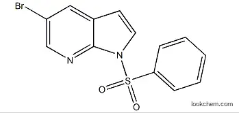 1-(benzenesulfonyl)-5-bromo-1H-pyrrolo[2,3-b]pyridine CAS:1001070-33-2