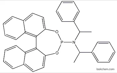 99% (11bS)-N,N-Bis[(R)-1-phenylethyl]-dinaphtho[2,1-d:1',2'-f][1,3,2]dioxaphosphepin-4-amine; CAS:497883-22-4