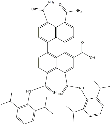 1,6,7,12 - Tetra-tert-butylphenoxy- N - N' - bis(n-octyl) - perylene- 3,4,9,10-tetracarboxdiimideCAS NO.: 545387-15-3