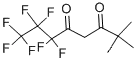 2,2-Dimethyl-6,6,7,7,8,8,8-heptafluoro-3,5-octanedioneCAS NO.: 17587-22-3