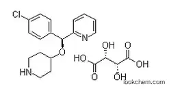 2-[(S)-(4-Chlorophenyl)(4-piperidinyloxy)methyl]pyridine (2R,3R)-2,3-Dihydroxybutanedioate 210095-58-2