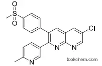 6-chloro-2-(6-methylpyridin-3-yl)-3-(4-(methylsulfonyl)phenyl)-1,8-naphthyridine