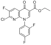 Ethyl 1-(2,4-difluorophenyl)-7-chloro-6-fluoro-4-oxopyridino[2,3-b]pyridine-3-carboxylateCAS NO.: 100491-29-0