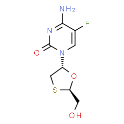 2',3'-dideoxy-5-fluoro-3'-thiacytidine    143491-54-7
