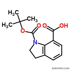 1-{[(2-Methyl-2-propanyl)oxy]carbonyl}-7-indolinecarboxylic acid 878111-17-2