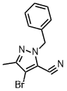 1-Benzyl-4-bromo-3-methyl-1H-pyrazole-5-carbonitrile