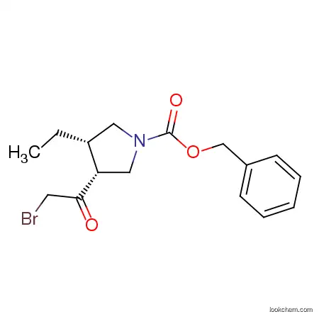 (3R,4S)-benzyl 3-(2-bromoacetyl)-4-ethylpyrrolidine-1-carboxylate       1428243-26-8