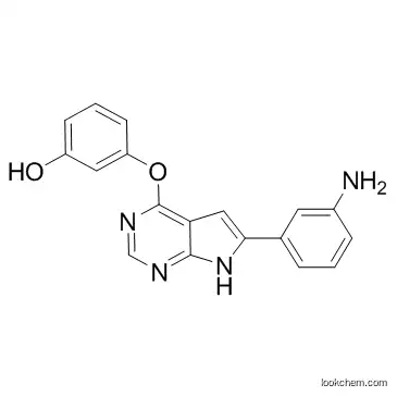3-[[6-(3-aminophenyl)-7H-pyrrolo[2,3-d]pyrimidin-4-yl]oxy]phenol          601514-19-6