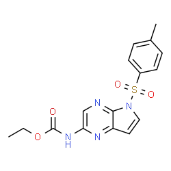 Carbamic acid,N-[5-[(4-methylphenyl)sulfonyl]-5H-pyrrolo[2,3-b]pyrazin-2-yl]-, ethyl este  1869118-24-0