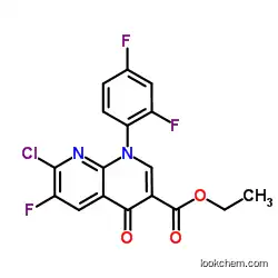 ethyl 1-(2,4-difluorophenyl)-7-choro-6-fluoro-4-oxo-hydropyridino[2,3-b] pyridine-3-carboxylate  100491-29-0
