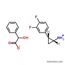 (1R,2S)-2-(3,4-Difluorophenyl)cyclopropanaminium (2R)-hydroxy(phenyl)ethanoate 376608-71-8