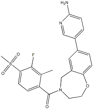 Methanone, [7-(6-amino-3-pyridinyl)-2,3-dihydro-1,4-benzoxazepin-4(5H)-yl][3-fluoro-2-methyl-4-(methylsulfonyl)phenyl]-CAS NO.: 1251156-08-7