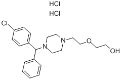 Ethanol,2-[2-[4-[(4-chlorophenyl)phenylmethyl]-1-piperazinyl]ethoxy]-, hydrochloride(1:2)CAS NO.: 2192-20-3