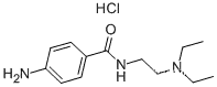 Benzamide,4-amino-N-[2-(diethylamino)ethyl]-, hydrochloride (1:1)CAS NO.: 614-39-1