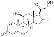Pregna-1,4-diene-3,20-dione,9-fluoro-11,21-dihydroxy-16-methyl-, (11b,16a)-CAS NO.: 382-67-2