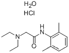 Acetamide,2-(diethylamino)-N-(2,6-dimethylphenyl)-, hydrochloride, hydrate (1:1:1)CAS NO.: 6108-05-0