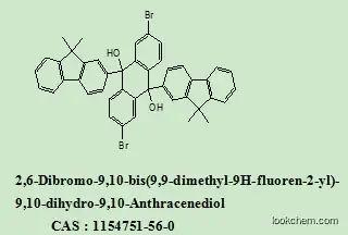 competitive Manufacture and R&D team OLED Intermediate2,6-Dibromo-9,10-bis(9,9-dimethyl-9H-fluoren-2-yl)- 9,10-dihydro-9,10-Anthracenediol