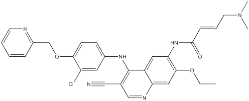 2-Butenamide,N-[4-[[3-chloro-4-(2-pyridinylmethoxy)phenyl]amino]-3-cyano-7-ethoxy-6-quinolinyl]-4-(dimethylamino)-,(2E)-CAS NO.: 1127-45-3