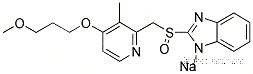 1H-Benzimidazole,2-[[[4-(3-methoxypropoxy)-3-methyl-2-pyridinyl]methyl]sulfinyl]-, sodium salt(1:1)CAS NO.: 117976-90-6
