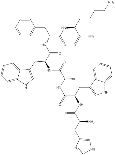 L-Lysinamide,L-histidyl-D-tryptophyl-L-alanyl-L-tryptophyl-D-phenylalanyl-CAS NO.: 87616-84-0