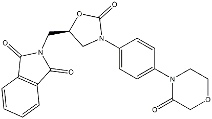 1H-Isoindole-1,3(2H)-dione,2-[[(5S)-2-oxo-3-[4-(3-oxo-4-morpholinyl)phenyl]-5-oxazolidinyl]methyl]-CAS NO.: 446292-08-6
