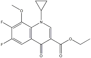 1-Cyclopropyl-6,7-difluoro-1,4-dihydro-8-methoxy-4-oxo-3-quinolinecarboxylic acid ethyl esterCAS NO.: 112811-71-9