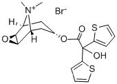 3-Oxa-9-azoniatricyclo[3.3.1.02,4]nonane,7-[(2-hydroxy-2,2-di-2-thienylacetyl)oxy]-9,9-dimethyl-, bromide (1:1), (1a,2b,4b,5a,7b)-CAS NO.: 136310-93-5