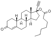19-Norpregn-4-en-20-yn-3-one,17-[(1-oxoheptyl)oxy]-, (17a)-CAS NO.: 3836-23-5
