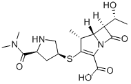 1-Azabicyclo[3.2.0]hept-2-ene-2-carboxylicacid,3-[[(3S,5S)-5-[(dimethylamino)carbonyl]-3-pyrrolidinyl]thio]-6-[(1R)-1-hydroxyethyl]-4-methyl-7-oxo-,hydrate (1:3), (4R,5S,6S)-CAS NO.: 119478-56-7