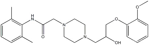 1-Piperazineacetamide, N-(2,6-dimethylphenyl)-4-[2-hydroxy-3-(2-methoxyphenoxy)propyl]-CAS NO.: 95635-55-5