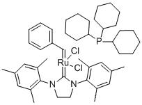 Ruthenium,[1,3-bis(2,4,6-trimethylphenyl)-2-imidazolidinylidene]dichloro(phenylmethylene)(tricyclohexylphosphine)-,(SP-5-41)-CAS NO.: 246047-72-3