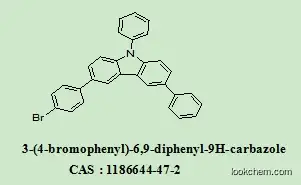 Competitive manufacture and R&D team of OLEDIntermediates 3-(4-bromophenyl)-6,9-diphenyl-9H-carbazole 1186644-47-2