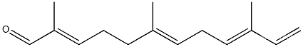 2,6,9,11-Dodecatetraenal,2,6,10-trimethyl-, (2E,6E,9E)-CAS NO.: 17909-77-2