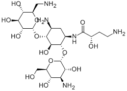 D-Streptamine,O-3-amino-3-deoxy-a-D-glucopyranosyl-(1?6)-O-[6-amino-6-deoxy-a-D-glucopyranosyl-(1?4)]-N1-[(2S)-4-amino-2-hydroxy-1-oxobutyl]-2-deoxy-CAS NO.: 37517-28-5