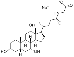 Glycine, N-[(3a,5b,7a,12a)-3,7,12-trihydroxy-24-oxocholan-24-yl]-,sodium salt (1:1)CAS NO.: 863-57-0