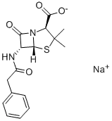 4-Thia-1-azabicyclo[3.2.0]heptane-2-carboxylicacid, 3,3-dimethyl-7-oxo-6-[(2-phenylacetyl)amino]- (2S,5R,6R)-, sodium salt(1:1)CAS NO.: 69-57-8