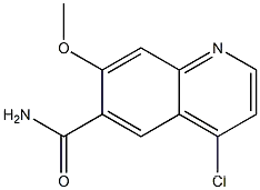 4-chloro-7-Methoxyquinoline-6-carboxaMideCAS NO.: 417721-36-9