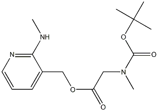 2-(methylamino)pyridin-3-yl)methyl 2-((tert-butoxycarbonyl)(methyl)amino)acetateCAS NO.: 1180002-01-0