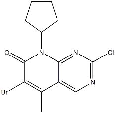 6-broMo-2-chloro-8-cyclopentyl-5-Methylpyrido[2,3-d]pyriMidin-7(8H)-oneCAS NO.: 1016636-76-2