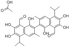 Gossypol-acetic acidCAS NO.: 12542-36-8
